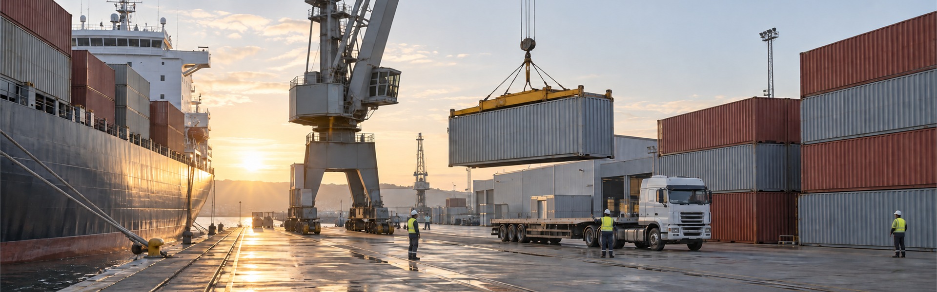 Container terminal export loading